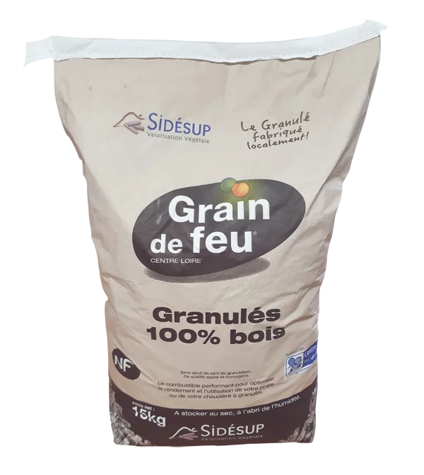 sac granulé de bois